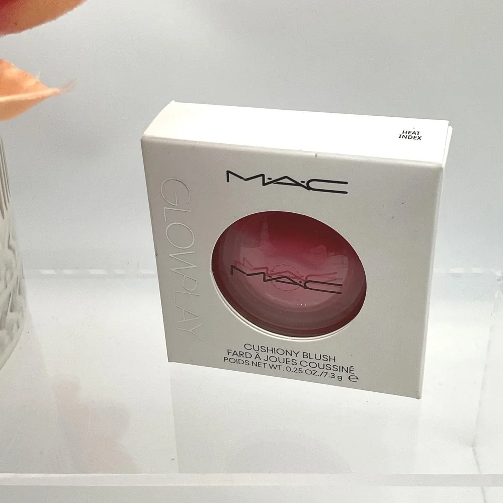 MAC Glow Play Cushiony Blush Heat Index Bright Pink 0.25oz New in‎ Box